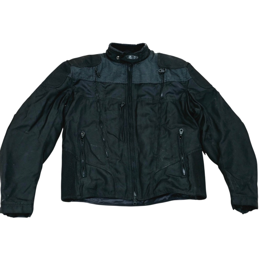 Harley Davidson FXRG Mens Medium Black Mesh Motorcycle Riding Jacket 98507-99VM